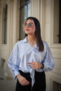 تاپلند-شومیز ساتن پایین گره